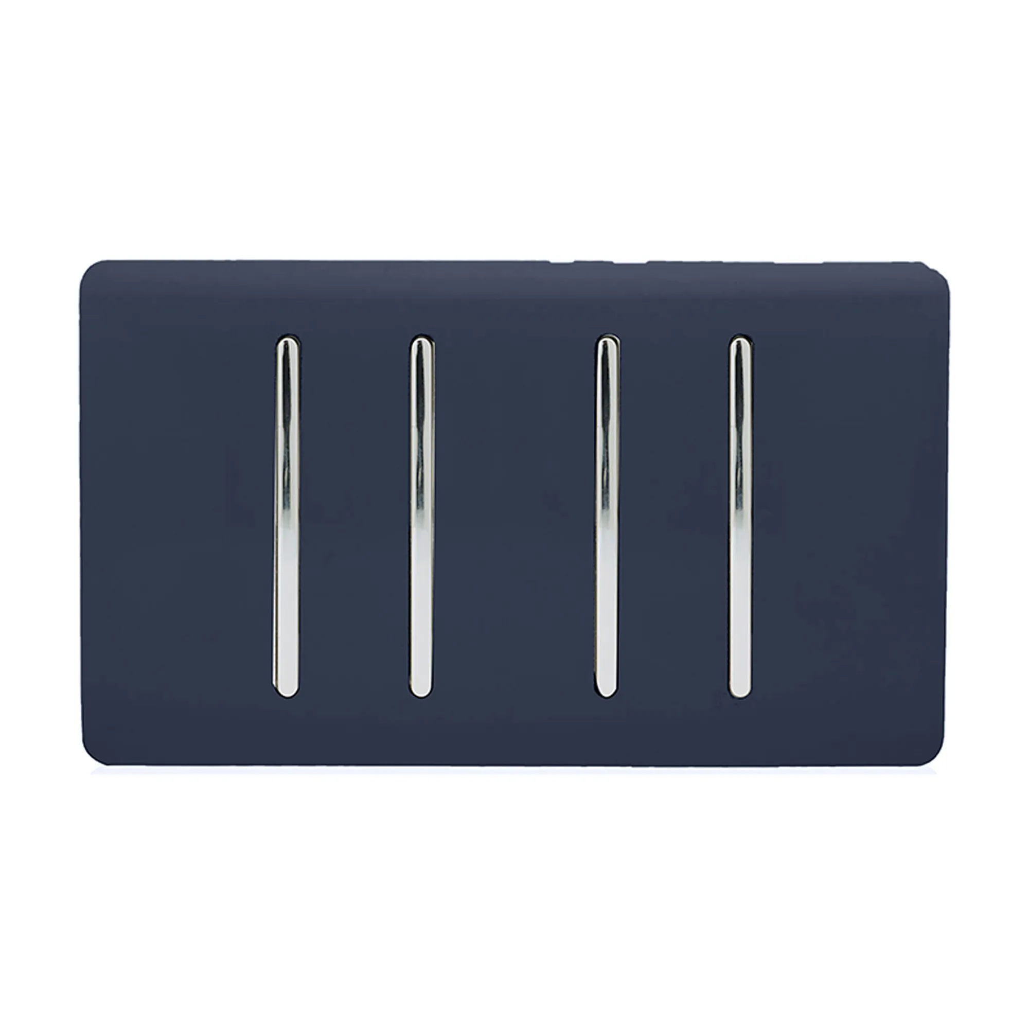 ART-SS44NV  4 Gang 2 Way 10 Amp Rocker Twin Plate Navy Blue